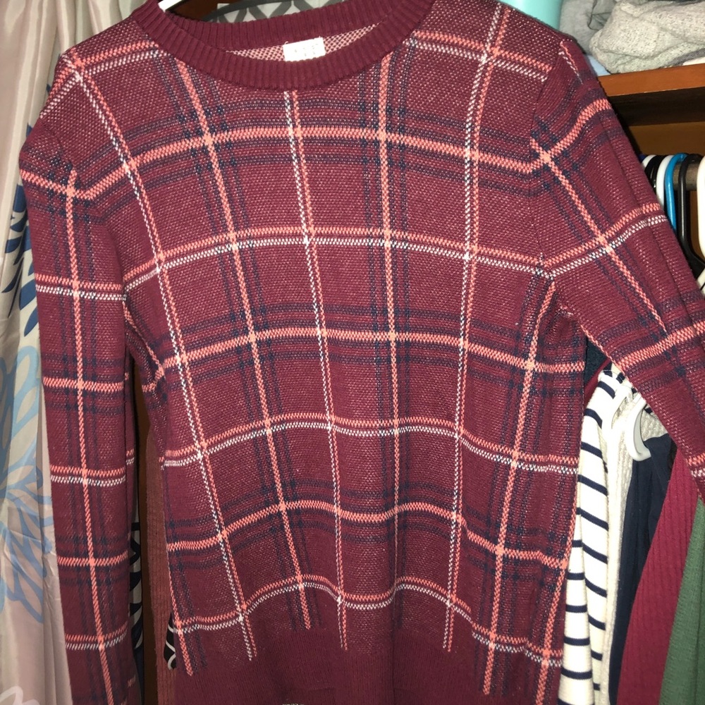 Plaid sweater